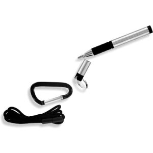 Fisher Space Pen Trekker Pen, Black, w/Key Ring, Lanyard, & Carabiner Clip FSP725B