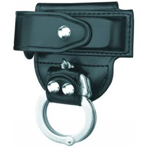 Gould & Goodrich Magazine Case/Cuff Holder, Left Hand, Brass HW - Beretta 92, 96, 98 & Similar, Black, B533-1LHBR