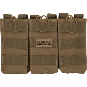 Loaded Gear CX-200 Triple Magazine Pouch,9.5 x1x8.5in,Dark Earth BI12298