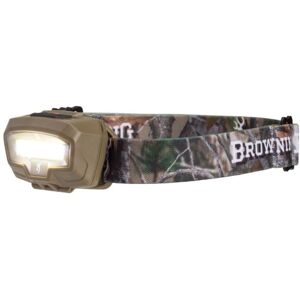 Browning Night Gig Headlamp, 26-485 Lumens, Flat Dark Earth/Camo, 3713030