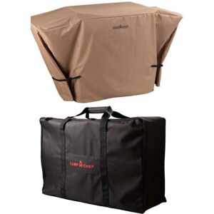 Camp Chef Patio Cover for FTG600 & FTG600P, Tan, with Black Carry Bag, CB600P