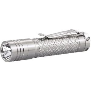 EAGTAC D3A TI Titanium XP-L HI 378 Lumen AA LED Flashlight, Small, Silver, D3A-CLICKY-TI-XPLHI-CW