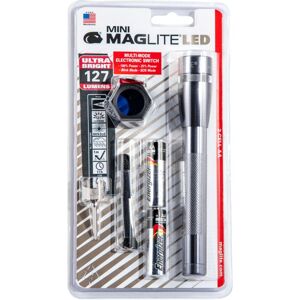 Maglite Mini 2 Aa-cell Led Flashlight Combo Pack, Red/blue/clear - SP2209C