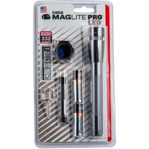 Maglite Mini Pro 2 Aa-cell Led Flashlight Combo Pack, Red/blue/clear - SP2P09C