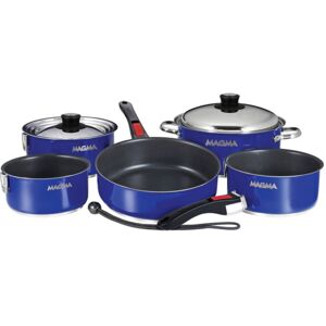 Magma Induction Non-Stick Enamel Finish Cookware Set - 10pc - Red, A10-366-MR-2-IN