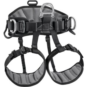 Petzl Avao Sit Harness, Black/Yellow, 1, C079AB00