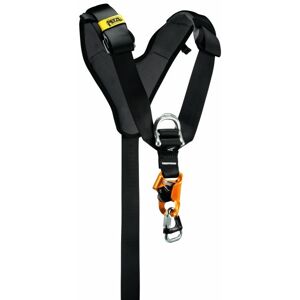 Petzl Top Croll Chest Harness, Black/Yellow, Large, C081CA00