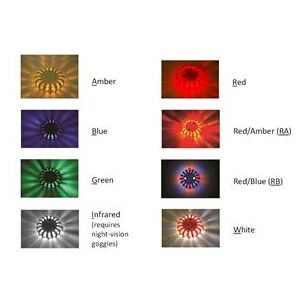 PowerFlare Safety Light, Red/Blue LEDs, Blue Shell, PF210-RB-BL