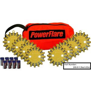 Powerflare 8-Pack PowerFlare Soft Pack, Magnetic, Amber LEDs, Blue Shell, SP8M-A-BL