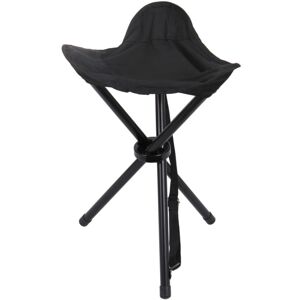 Rothco Collapsible Stool With Carry Strap, Black, 4584-Black