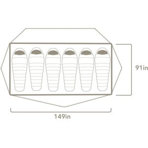 Slumberjack Roughhouse Footprint, 6 People Tent, 59752818