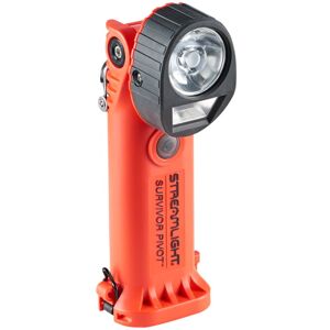 Streamlight Survivor Pivot USB LED Flashlight with Magnet, 120/DC, 325 Lumens, Orange, 91830