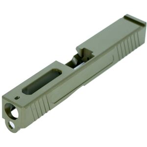OpticsPlanet Exclusive EC Defense MK-2 Stripped G19 Pistol Slide, OD Green, EC-MK2 OD GREEN