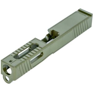 OpticsPlanet Exclusive EC Defense MK-3 Stripped G19 Pistol Slide, OD Green, EC MK3 OD GREEN