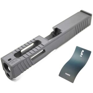 OpticsPlanet Exclusive EC Defense MK-3 Stripped G19 Pistol Slide, Titanium Blue, EC MK3 TITANIUM BLUE