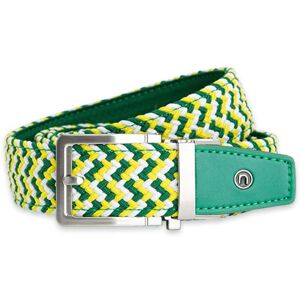 Nexbelt Braided Augusta Golf Belt, Green/White/Yellow, PCD9466