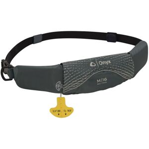 ONYX 3005.7212 M-16 Series Belt Pack Manual Inflatable Life Jacket, Gray/Blue, 130900-701-004-19