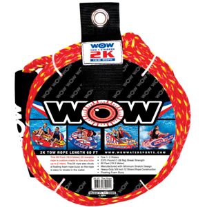 Wow Toys Watersports 11-3000 Tow Rope - 2K 60ft, Red, 36831/3004.5351