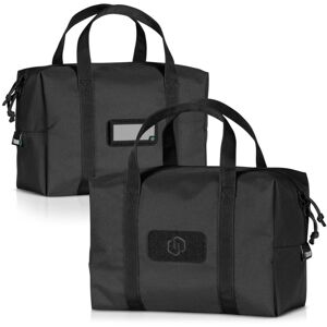 Savior Equipment Mini Hauler Duffle Bag, 2 Pack, Black, 12.25in x 8.5in x 6in, SP-DUFMINI-2P-BK