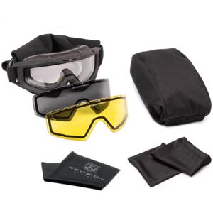 Revision Snowhawk Goggle System Deluxe Kit, Black Frame - 4-0101-0003