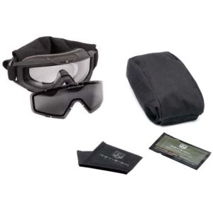 Revision I-VIS Snowhawk Ballistic Goggle System Essential Kit, Clear/Smoke Lens, Black Frame, 4-0101-0000