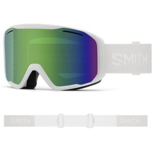 Smith Blazer Goggles, Green Sol-X Mirror Lens, White, M007781DG99C5