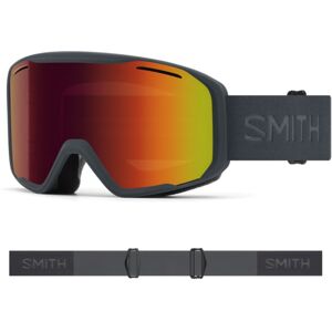 Smith Blazer Goggles, Red Sol-X Mirror Lens, Slate, M007780NT99C1