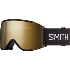 Smith Squad Mag Low Bridge Fit Googles, ChromaPop Sun Black Gold Mirror, Black, M007570JX99MN
