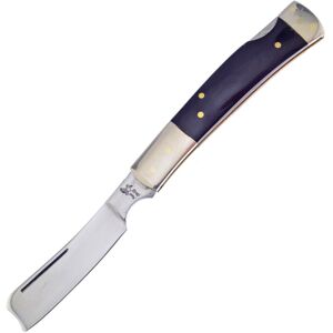 Frost Lockback Razor, 3.88in Closed, Mirror Stainless Razor Blade, Buffalo Horn Handle, 17-150CBH