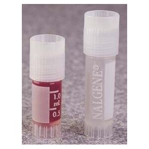 Nalge Nunc Cryogenic Vials, Polypropylene, Sterile, External Thread with Screw Cap, Pack, NALGENE 5000-0050