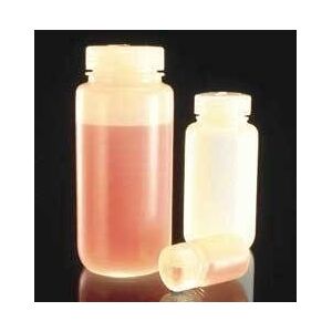 Nalge Nunc Laboratory Bottles, High-Density Polyethylene, Wide Mouth, NALGENE 2104-0002, Case