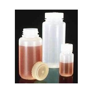 Nalge Nunc Laboratory Bottles, Low-Density Polyethylene, Wide Mouth, NALGENE 2103-0001, Pack