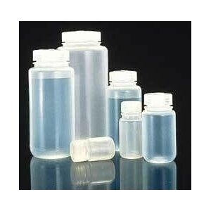 Nalge Nunc Laboratory Bottles, Polypropylene, Wide Mouth, NALGENE 2105-0008, Pack