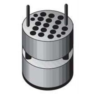 Thermo Fisher Scientific Heraeus Megafuge 1.0/1.0R All-Purpose Tabletop Centrifuges, Scientific Tube Adapters, Round Bucket 20300-329, 34 x 1.5/2.0 Ml Eppendorf-Type Tubes, Black, 75007578