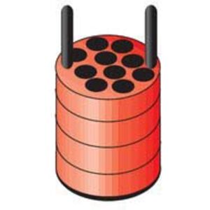 Thermo Fisher Scientific Heraeus Megafuge 1.0/1.0R All-Purpose Tabletop Centrifuges, Scientific Tube Adapters, Round Bucket, 10 x 10/15 Ml Din Standard and Blood Collection Tubes, Red, 75007572