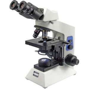 UNICO G504 LED Illuminated Binocular Microscope w/ Seidentopf Binocular Head, Paired 10x Eyepiece Plan Objectives 4x-10x-40x-100x, Mech. Stage 90V-240V G504