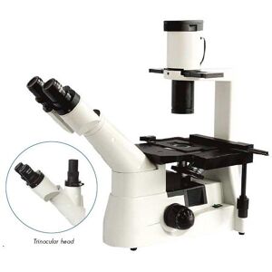 UNICO Inverted Trinocular Microscope WF10x EP, Object. Plan 4X bright field & Plan Phase 10X -20X-40X
