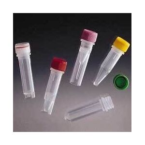 Labcon VWR Screw-Cap Microcentrifuge Tubes 3664-870-306 Screw Cap Tubes With Purple Standard Caps And Assorted Color-Coded Inserts, Case of 10