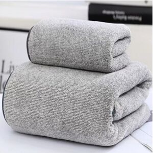 Modlily Grey Acrylic Coral Fleece Bath Towel womens