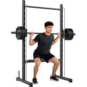 Soozier Squat Rack with Pull Up Bar Adjustable Weight Lifting Home Gym Aosom.com