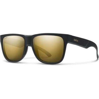 Smith Optics Lowdown 2 Sunglasses ChromaPop Polarized Black Gold Mirror - Matte Black Gold Frame Smith Optics Lowdown 2 Sunglasses ChromaPop Polarized Black Gold Mirror - Matte Black Gold Frame