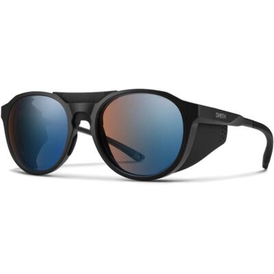 Smith Optics Venture Sunglasses ChromaPop Glacier Photochromic Copper Blue Mirror - Matte Black Frame Smith Optics Venture Sunglasses ChromaPop Glacier Photochromic Copper Blue Mirror - Matte Black Frame
