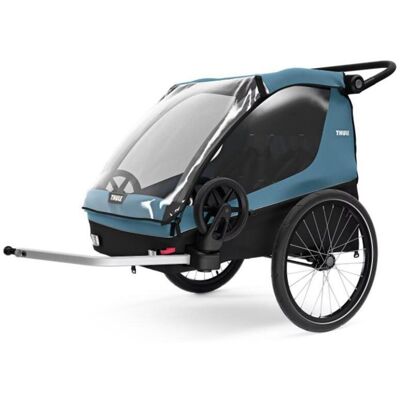 Thule Courier 2-Seat Kids Cargo Bike Trailer - Aegean Blue Thule Courier 2-Seat Kids Cargo Bike Trailer - Aegean Blue