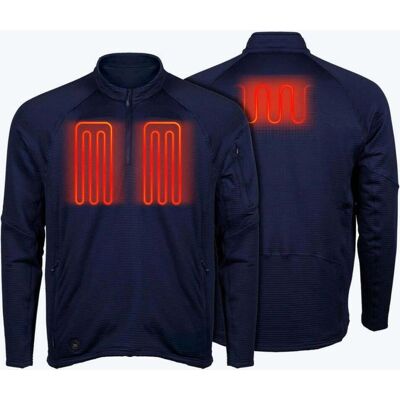 Mobile Warming Men's Element Mid-Layer 1/4 Zip Long Sleeve Heated Shirt Mobile Warming Men's Element Mid-Layer 1/4 Zip Long Sleeve Heated Shirt