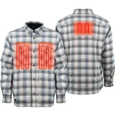 Mobile Warming Men's Heated Flannel Jacket Mobile Warming Men's Heated Flannel Jacket