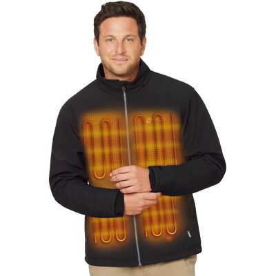 Venture Heat 7V Men's Bluetooth Softshell Battery Heated Jacket Venture Heat 7V Men's Bluetooth Softshell Battery Heated Jacket