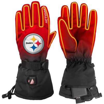 ActionHeat Pittsburgh Steelers 5V Battery Heated Gloves ActionHeat Pittsburgh Steelers 5V Battery Heated Gloves