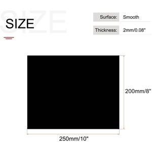 Unique ABS Plastic Sheet for Building Model, Craft, Panel Black 10x8x0.08inch Unique ABS Plastic Sheet for Building Model, Craft, Panel Black 10x8x0.08inch