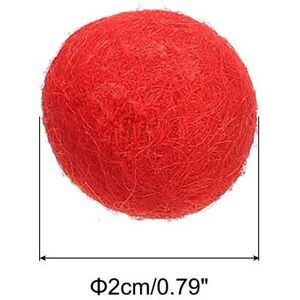 Unique Wool Felt Balls Beads Woolen Fabric 2cm 20mm for Home Crafts 20Pcs Red 0.79 In. W X 0.79 In. H X 0.0 In. D Unique Wool Felt Balls Beads Woolen Fabric 2cm 20mm for Home Crafts 20Pcs Red 0.79 In. W X 0.79 In. H X 0.0 In. D