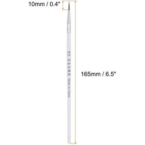 Unique Detail Paint Brushes Nylon Hair Miniature Painting Brush with Protection Tubes for Watercolor Oil Acrylic Painting White 00# Unique Detail Paint Brushes Nylon Hair Miniature Painting Brush with Protection Tubes for Watercolor Oil Acrylic Painting White 00#